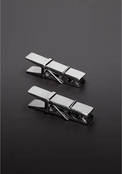 Ouch! Heavy Duty Stainless Steel Clothespin-Style Nipple Clamps Silver