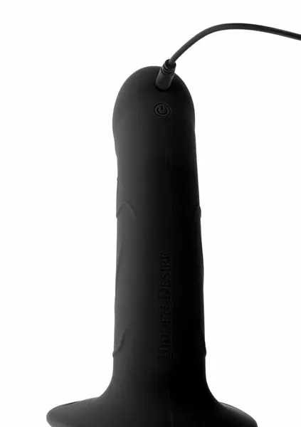 INFERNO Hollow Vibrating Strap-On Silicone System 18 cm Black