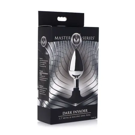 Dark Invader Metal-Silicone Plug Medium Nickel-Free Weighted Design