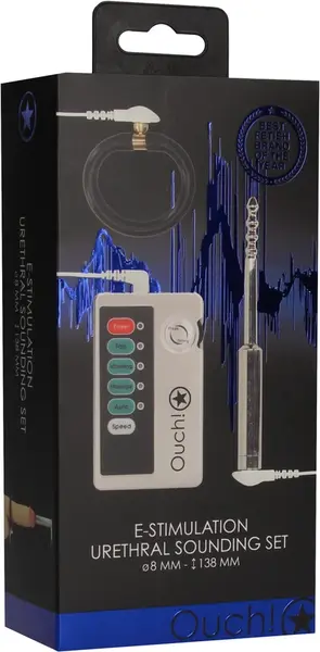 E-Stim Electro Urethral Sounding Set Small - Stainless Steel System