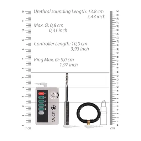 E-Stim Electro Urethral Sounding Set Small - Stainless Steel System