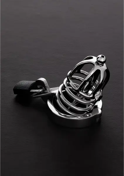 Shots Attica Stainless Steel Chastity Device 45mm with Removable Plug