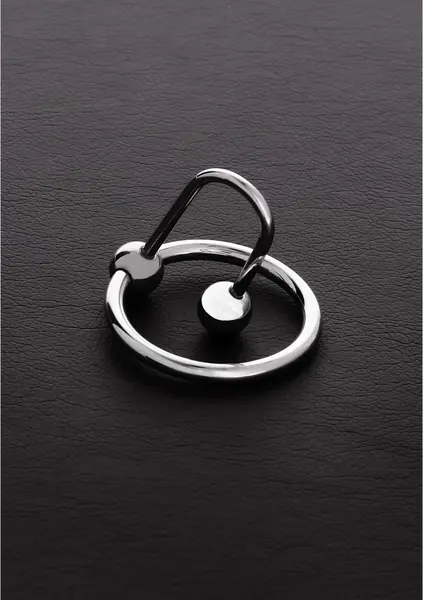 Full Stop Stainless Steel Glans Ring with Urethral Sphere 30mm