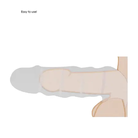 Toyfa Penis Sheath Model 6 - 16 cm Anatomical TPE Extension Sleeve