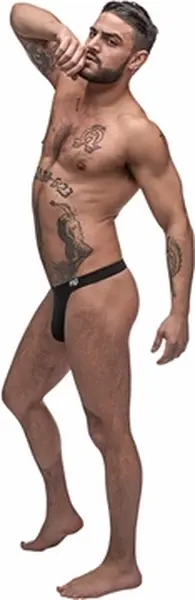 Male Power Pure Comfort Modal Bong Thong L/XL Black Comfort Fit