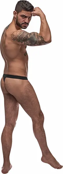 Male Power Pure Comfort Modal Bong Thong L/XL Black Comfort Fit