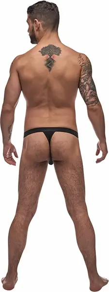 Male Power Pure Comfort Modal Bong Thong L/XL Black Comfort Fit