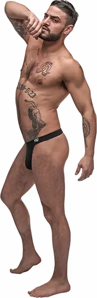 Male Power Pure Comfort Modal Bong Thong L/XL Black Comfort Fit