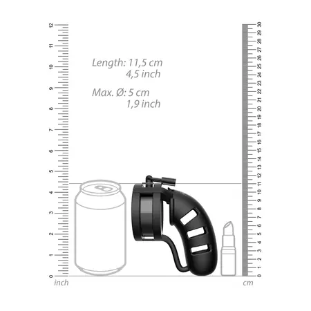 Mancage Model 19 Silicone Chastity System with Ball Divider 11.5 cm