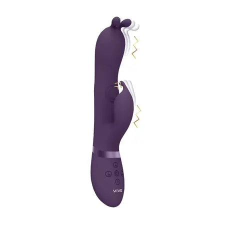 Gada PulseWave Bunny Ear Intimate Massager with Triple Independent Motors