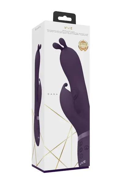 Gada PulseWave Bunny Ear Intimate Massager with Triple Independent Motors