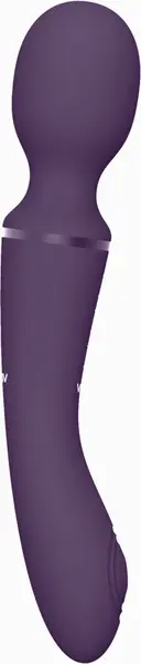 VIVE Nami Pulse Wave Dual Motor Wand Purple Multi-Attachment Set