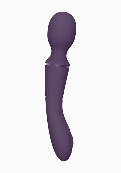 VIVE Nami Pulse Wave Dual Motor Wand Purple Multi-Attachment Set