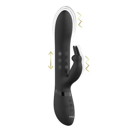 Amoris Stimulating Beads Black - 3-Motor Silicone Intimate System