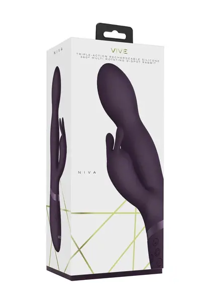 Niva Rotating Multi-Motor Intimate System Purple Silicone USB IPX7