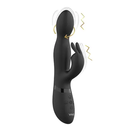 Niva Rotating Intimate Machine Black - 360° Multi-Motor Silicone Device