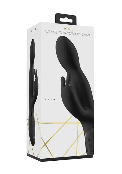 Niva Rotating Intimate Machine Black - 360° Multi-Motor Silicone Device