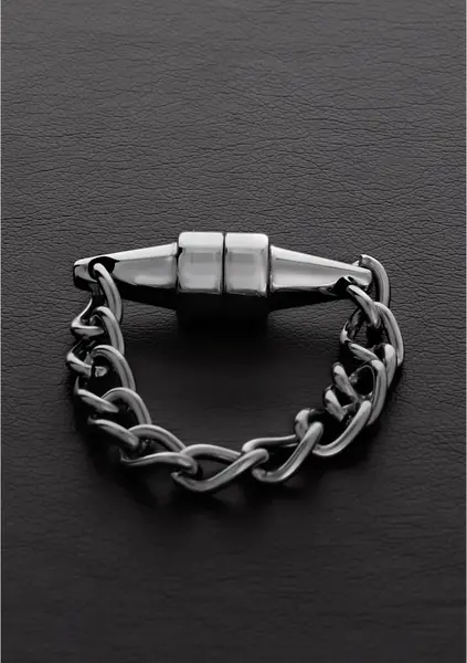 Shots Mini Magnetic Pincher - Discreet Intimate Chain Clamp, Silver