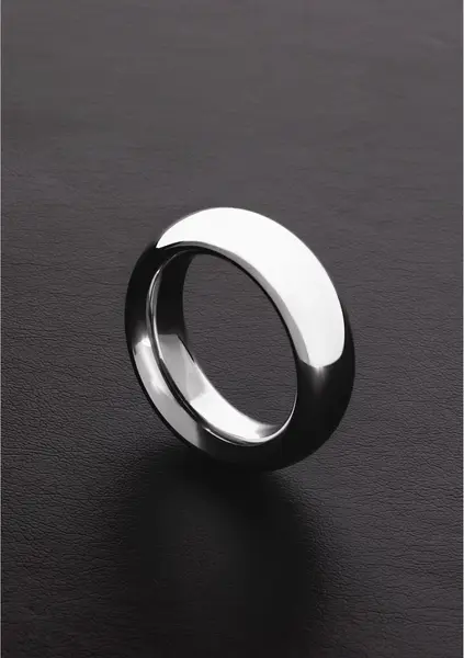 Ouch! Donut Steel Ring Model 40 mm - Durable Stainless Steel, Silver