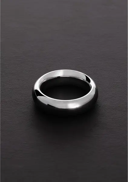 Ouch! Donut Steel Ring Model 40 mm - Durable Stainless Steel, Silver