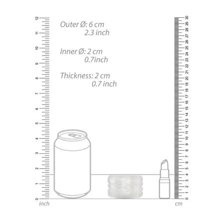 Simplicity No.93 Dual-Use Flexible Intimate System, Reversible TPE, 4cm