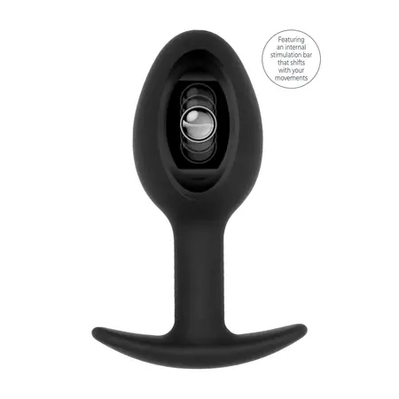 SONO No.89 Silicone Plug with Kinetic Ball, 8.3 cm, Black