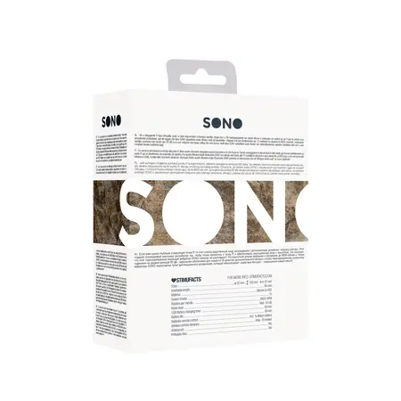 SONO No.79 Rechargeable Silicone Massager with Remote, Black