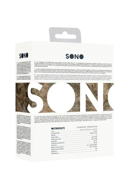 SONO No.79 Rechargeable Silicone Massager with Remote, Black