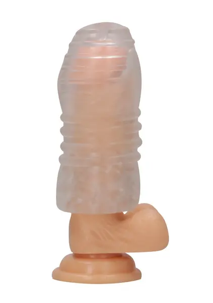 SONO No.68 Textured Intimate Device, Black, 15cm, Stretchable TPE