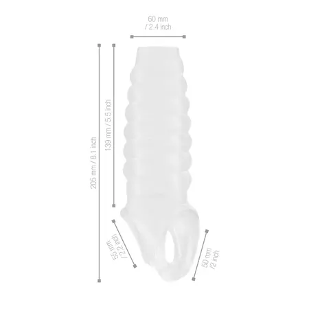 Screaming O No.21 Intimate Extension Sleeve with Support Strap, Clear