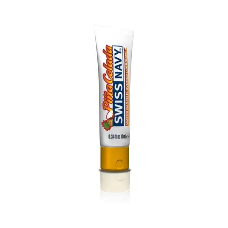 Swiss Navy Pina Colada Flavored Lubricant 10ml Leak-Proof Travel Bottle