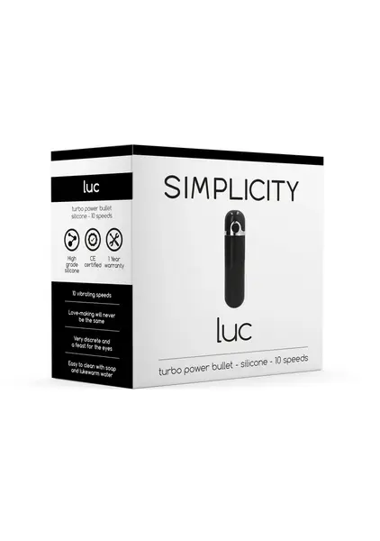 Luc Rechargeable Power Bullet - 10-Speed Waterproof Compact Model