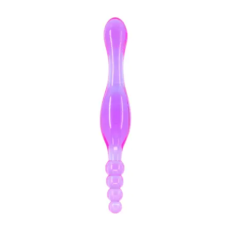 You2Toys Jelly Beads & Plug Dual-Sided Intimate Trainer Clear