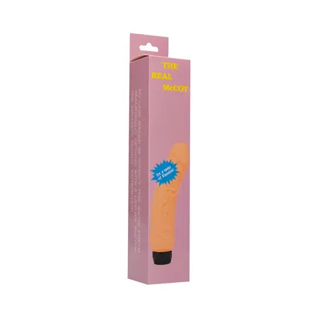 The Real McCoy Vibrator - Anatomical Model, Veined, Pink Tip, Rubber