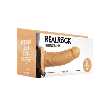 RealRock Hollow Strap-On System 15.5 cm - Adjustable Comfort Fit
