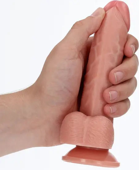 RealRock Curved Intimate Machine with Suction Cup 15.5 cm Beige