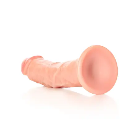 RealRock Curved Model with Suction Cup 20.5cm - Lifelike Texture, Beige