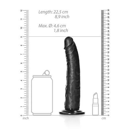 RealRock Slim 20.5 cm Anatomical Model with Suction Cup Beige