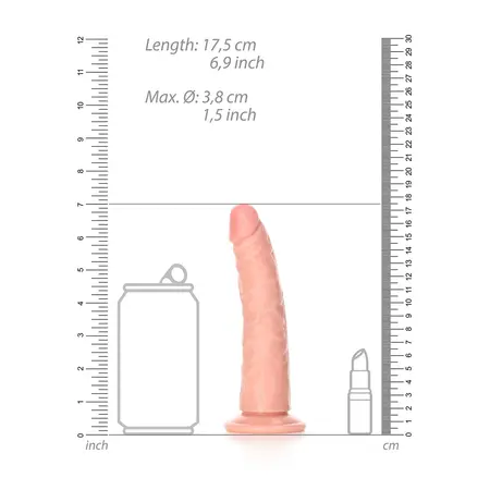 RealRock Slim Model 15.5 cm Intimate Machine with Suction Cup - Beige