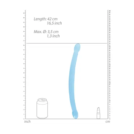 REALROCK Crystal Clear Double Ended Model 42cm - Transparent Design