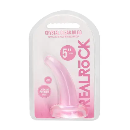 REALROCK Crystal Clear Model 5 - Transparent Intimate Device with Suction Cup 11.5 cm
