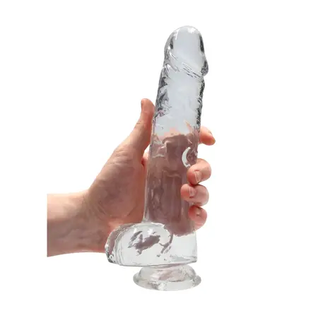 RealRock Crystal Clear Intimate Model with Suction Cup 25cm Transparent