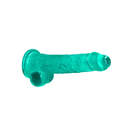 REALROCK Crystal Clear 21 cm Intimate Model with Suction Cup Balls