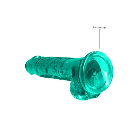 REALROCK Crystal Clear 19cm Anatomical Model with Suction Cup