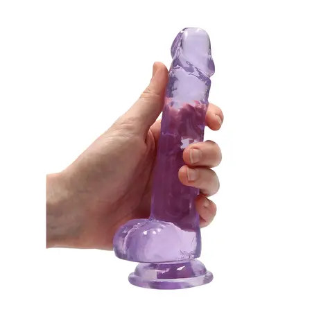 REALROCK Crystal Clear 7in Anatomical Model with Suction Cup Transparent