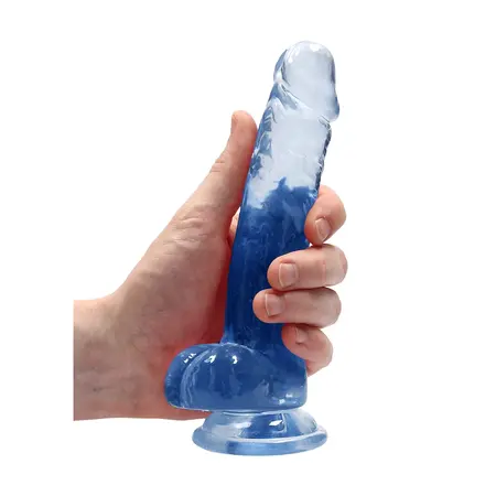 REALROCK Crystal Clear Model 7 Suction Cup Intimate Machine 19cm