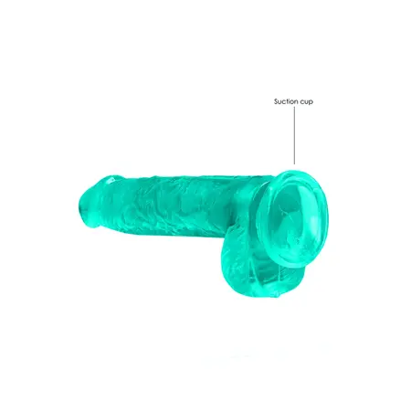REALROCK Crystal Clear Model 6 with Suction Cup 17cm Transparent