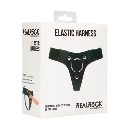 RealRock Elastic Harness Universal Soft Adjustable System Black