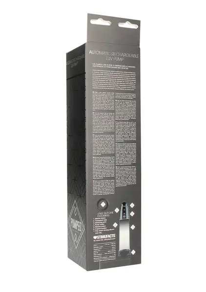 LuvPump Automatic Rechargeable Intimate Vacuum System 20cm Silicone Black