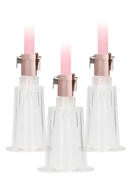 Shots Pumped Intimate Stimulation Pump Set Medium-Large, 3 Cups